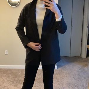 - H&M Black Lined  Suit Coat on one clasp